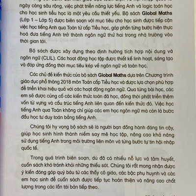 Sách - Global Maths lớp 4 (HEID)
