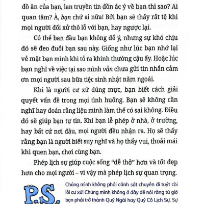 Kỹ Năng Học Đường - Cư Xử Đúng Mực Ư? Chuyện Nhỏ!
