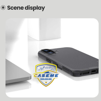 Ốp lưng dành cho iPhone 17 Nillkin Super Frosted Shield Pro Matte dạng sần - Hàng chính hãng