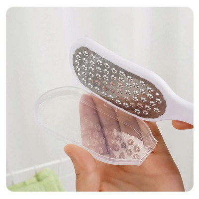Dụng Cụ Mài Chà Gót Chân Tẩy Da Chết Inox vân xịn sò Cây Chà Gót Inox TẶNG KEM
