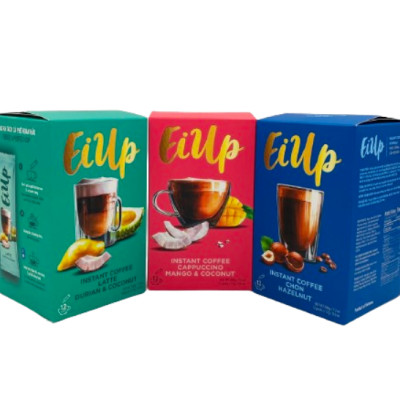 EiUp Cà Phê Hoà Tan Cappuccino Xoài  Dừa hộp 12 gói