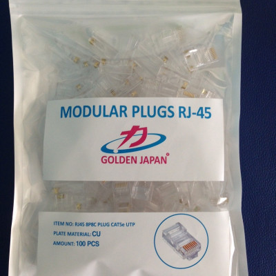 Túi 100 Hạt Mạng J45 Golden Japan Chân Đồng - Hàng Nhập Khẩu