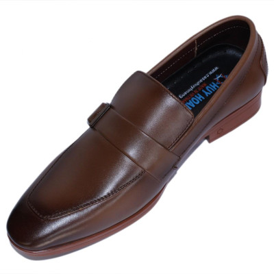 Giày tây nam Huy Hoàng màu nâu đỏ HT7504