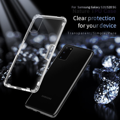 Ốp lưng dẻo cho Samsung Galaxy S20 hiệu Nillkin Nature mỏng 0.6mm, chống trầy xước - Hàng chính hãng