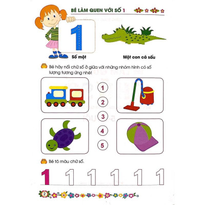 Sách - Giúp Bé Vững Bước Vào Lớp 1 - Bé Làm Quen Với Chữ Số (5-6 Tuổi) - Tân Việt Books