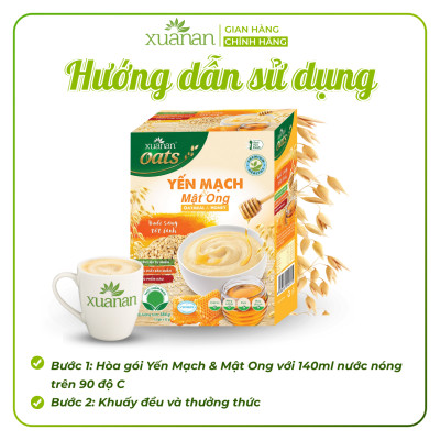 Combo 11 Hộp Yến Mạch Và Mật Ong Xuân An 384G {32g*12 gói}