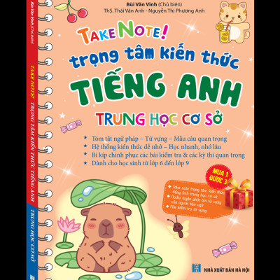 Sách - Take Note! - Trọng Tâm Kiến Thức Tiếng Anh Trung Học Cơ Sở