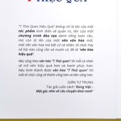 7 Thói Quen Hiệu Quả - The 7 Habits Of Highly Effective People (Bìa Cứng) (2022)