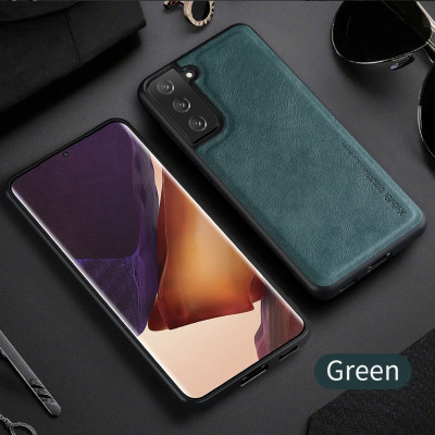 Ốp lưng da cho Samsung Galaxy S22, S22 Plus, S22 Ultra hãng X-level cao cấp viền mềm chống sốc - Hàng chính hãng