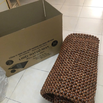 Chiếu Hạt Gỗ Hương Cao Cấp - Kích Thước 1,5mx1,9m hạt 1.8cm ( video , hình thật ) 