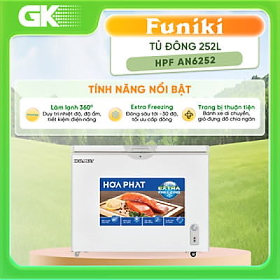 Tủ Đông Hòa Phát 252 Lít HPF AN6252 1 cửa - Hàng Chính Hãng (Chỉ Giao HCM)