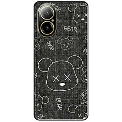 Ốp lưng cho Realme 9i - 10 - C20 - C67 - C65 4G - C11 2021 - Poco X6 5G - Họa Tiết Gấu Xám - Hàng Chính Hãng