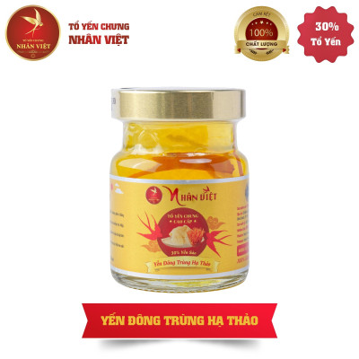 [Hộp 6 Lọ] Nước Yến Sào Chưng Đông Trùng Hạ Thảo Nhân Việt 30% Yến 70ml/Hũ