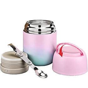  Hộp cơm giữ nhiệt thực phẩm LOGEEYAR 500ml (kèm thìa gấp) hàng chính hãng