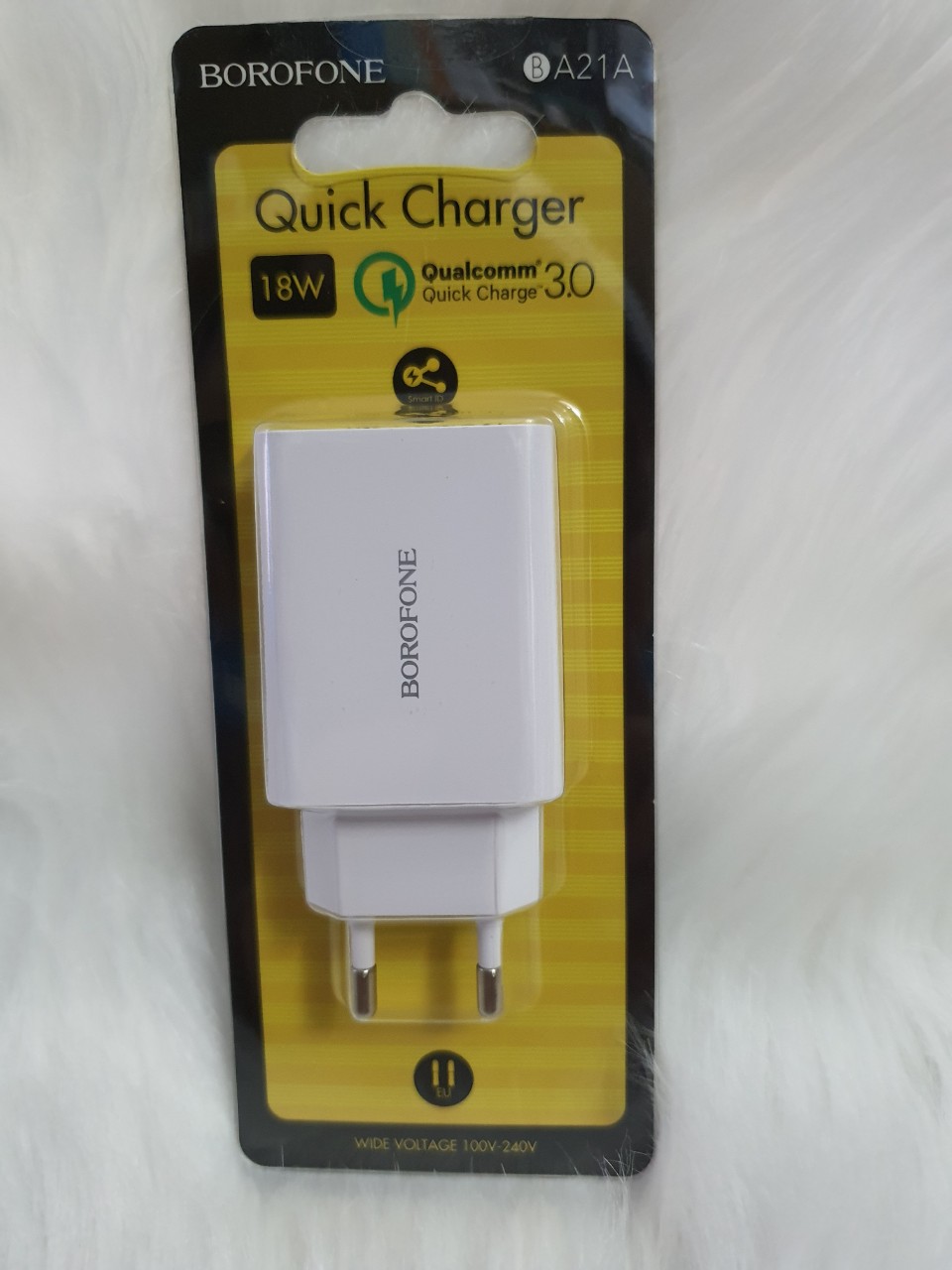 Cốc sạc nhanh Borofone 18w BA21A cổng USB - Hàng chính hãng