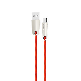 Cáp sạc nhanh 2.4A Hoco chuẩn Micro USB U35, cáp bọc dù siêu bền, dành cho Samsung, Xiaomi, Huawei, Vivo, Sony - Hàng chính hãng