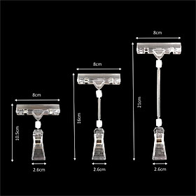 Kẹp nhựa JE011 21cm 2 đầu trắng trong [4] - Bịch (4)
