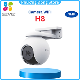 Camera Wifi Ngoài Trời EZVIZ H8 Pro 2K 3K Siêu Nét, Màu Ban Đêm - Hàng chính hãng