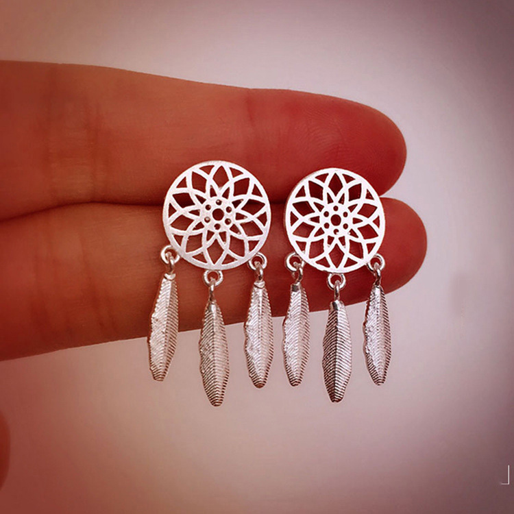Khuyên tai bông tai dream catcher phong cách boho