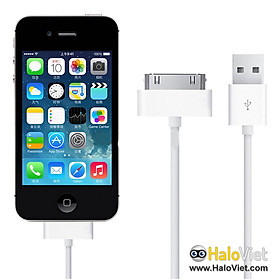 Dây cáp sạc cho iPhone 3G / 3GS / 4 / 4S, iPad 1 / 2 / 3 chất lượng cao dài 1m - Hàng Chính Hãng