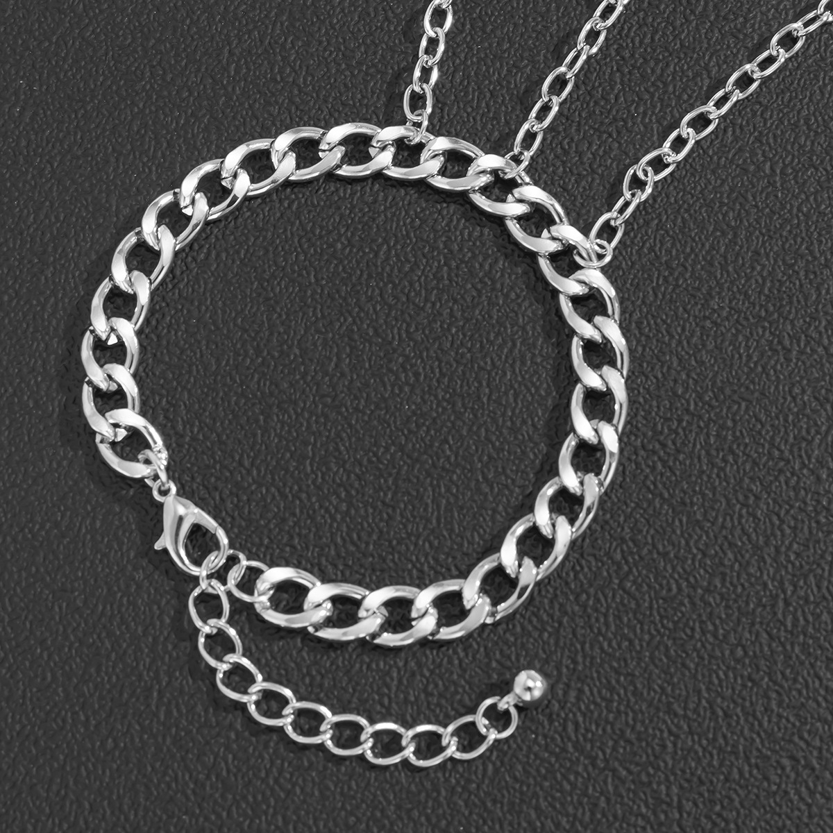Vòng tay lắc tay kèm nhẫn titan không gỉ đặc biệt cá tính unisex