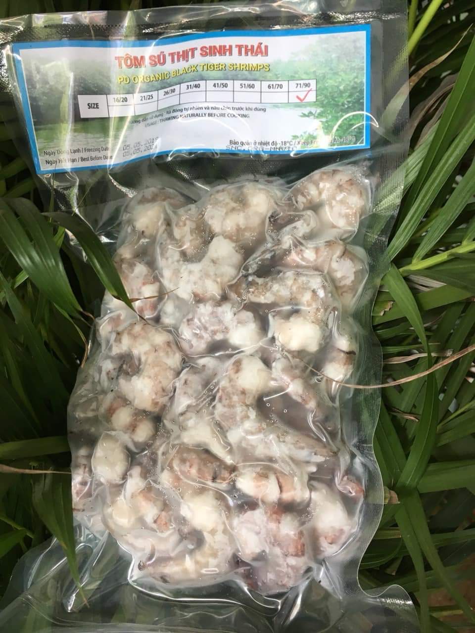 Tôm sú thịt sinh thái Seaprodex kích cỡ 71/90-250gr.