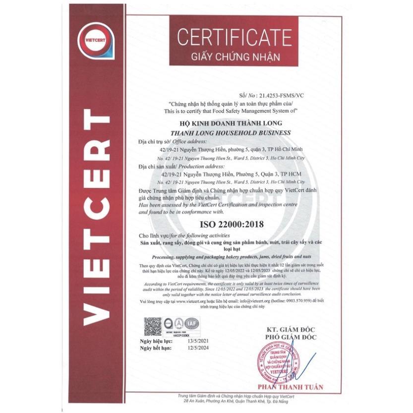 Bộ Hộp Bánh Trung Thu Lộc Phúc - Thành Long - 6 Bánh 1 Trứng