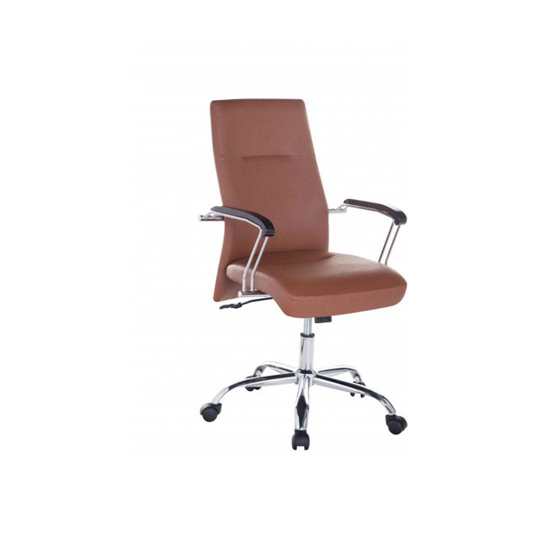 Ghế xoay văn phòng lưng trung rời bọc da SMLIFE Meir
