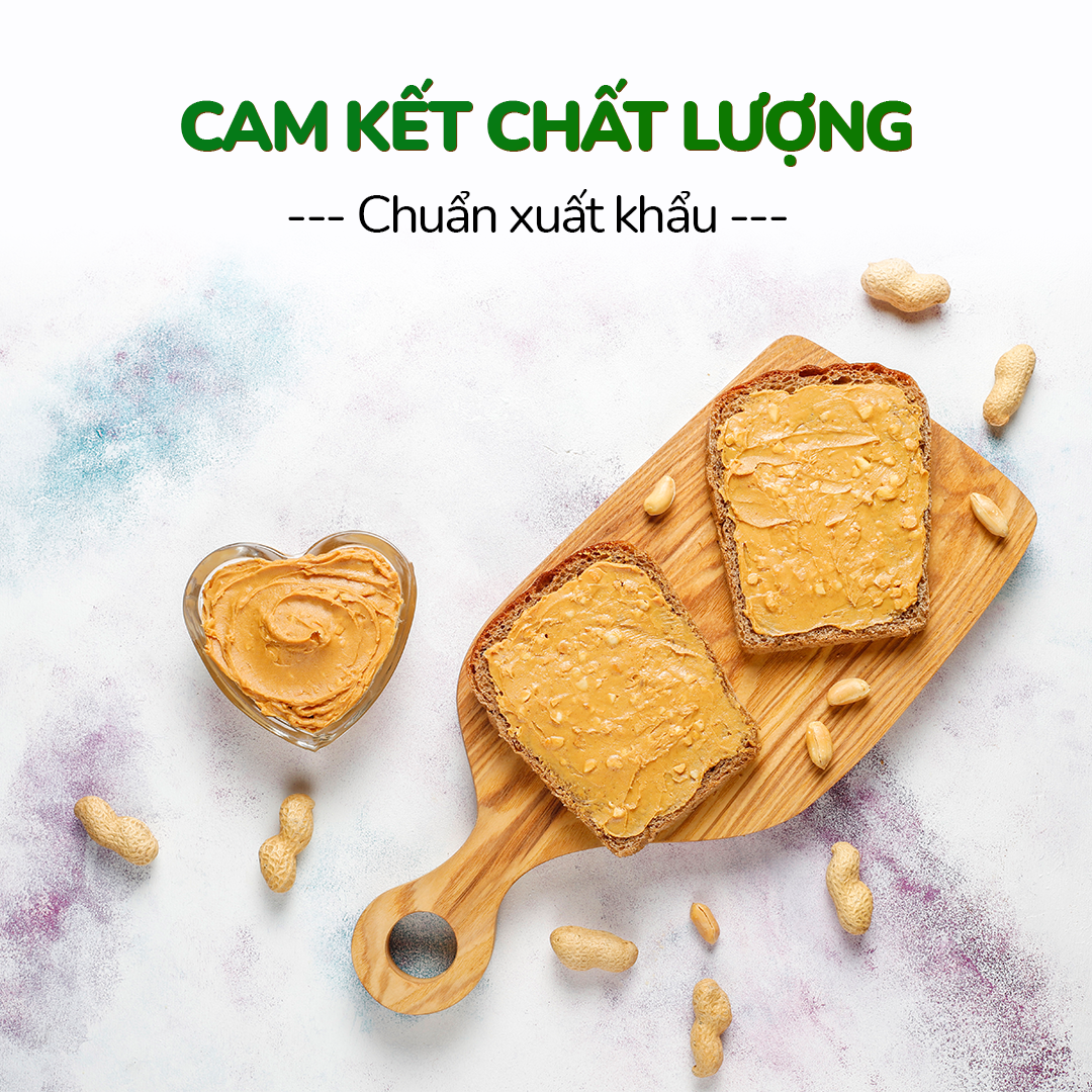 Bơ đậu phộng Crunchy 400gr DAN D PAK 100% thành phần tự nhiên, không chất bảo quản, thơm ngon, phù hợp với người ăn kiêng, tiểu đường, tập thể dục thể thao