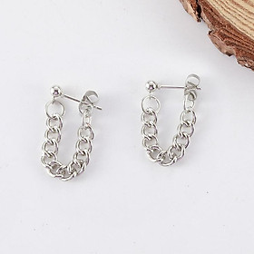 Bông tai thiết kế chữ U lỗ đinh xịn xò