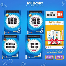 Sách - Tiếng Hàn Tổng Hợp Dành Cho Người Việt Nam Trung Cấp 3 + 4 - Bản Màu - MCBooks