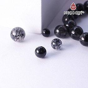 Hạt lẻ đá thạch anh tóc đen mệnh thủy, mộc - Ngọc Quý Gemstones