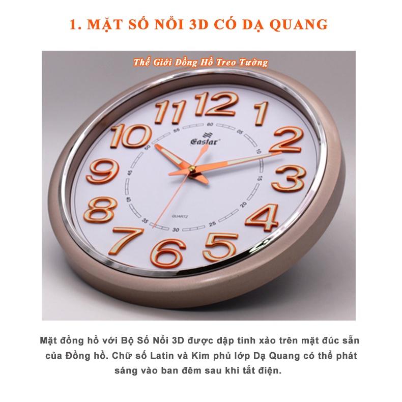 Đồng Hồ KIM TRÔI EASTAR Cao Cấp Tròn CỔ ĐIỂN Có DẠ QUANG - Bảo Hành 1 Năm - Tặng Pin Maxell