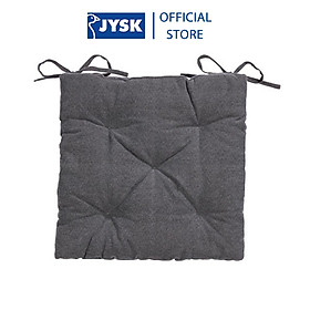 Đệm ngồi | JYSK Hvitlyng | cotton/polyester | xám | R40xD40xC4cm