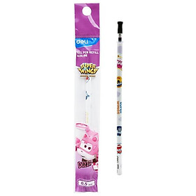 Ruột Bút Gel 0.5 mm Super Wings - Deli CG34-PR - Mực Tím