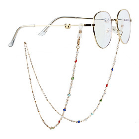Dây đeo kính mix ngọc trai và pha lê nhân tạo ấn tượng dây đeo khẩu trang chống rơi rớt chống thất lạc fashion new trend