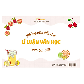 Sách - FlashCard Những câu dẫn đưa lí luận văn học vào bài viết