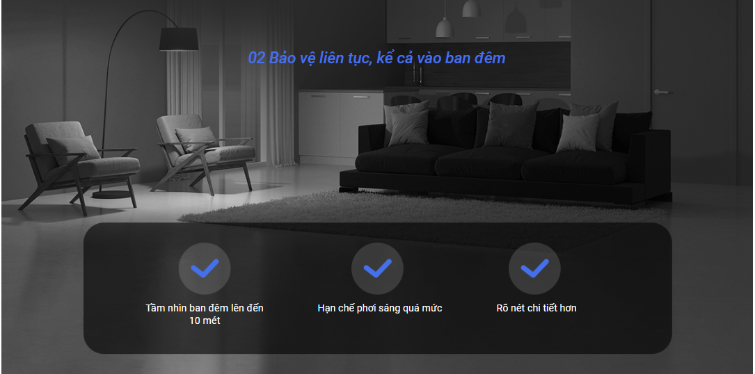 Camera WiFi quay quét EZVIZ H6C Pro 3K 5MP - hàng chính hãng