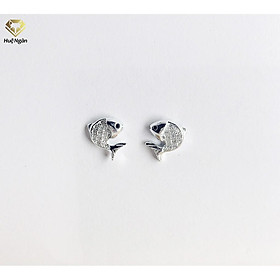 Bông tai bạc Ý 925 Huệ Ngân - Cá heo vui tính RYE140238