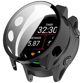 Ốp Case PC Mặt Kính Cường Lực chống va đập cho Garmin Forerunner 970 - Hàng Chính Hãng