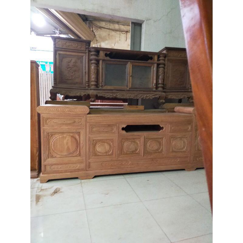 Kệ TV gỗ gụ đã bao gồm phí ship