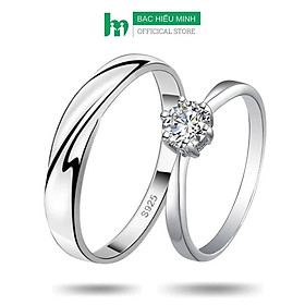Nhẫn Đôi Bạc Nhẫn Cặp Bạc - Làm Người Yêu Của Em Nhé - BẠC HIỂU MINH NC628