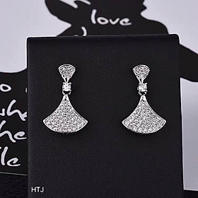 Bông tai bạc thời trang hình con rắn chất liệu bằng bạc s925 MS075d