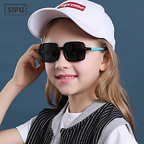 Mắt Kính Trẻ Em SiPU Chính Hãng MK20 Xanh Đen Chống UV400 + Chống gãy Cho Bé Trai Bé Gái (Tặng Hộp Ô Tô)