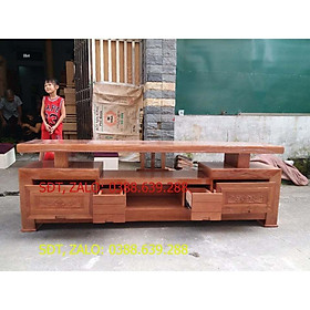 kệ tivi ngăn kéo gỗ sồi nga