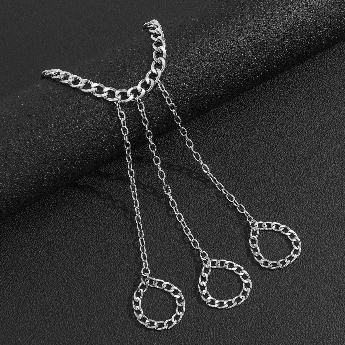 Vòng tay lắc tay kèm nhẫn titan không gỉ đặc biệt cá tính unisex