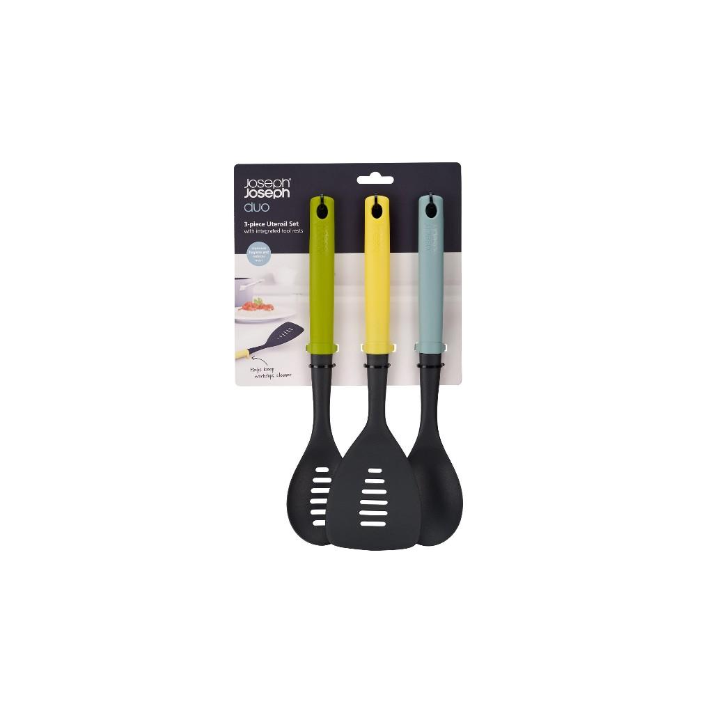 Bộ 3 muống silicone Joseph Joseph Duo (Opal) - 006414