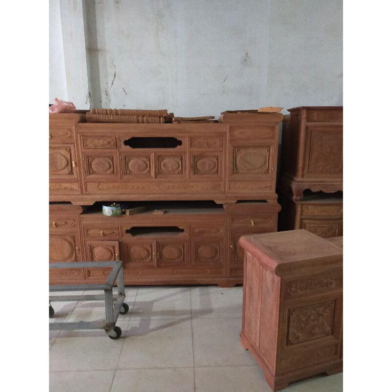 Kệ TV gỗ gụ đã bao gồm phí ship