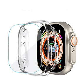 Case Ốp PC Kai Kèm Dán Màn Hình Cường Lực Dành Cho Apple Watch Ultra 49mm_ Hàng chính hãng