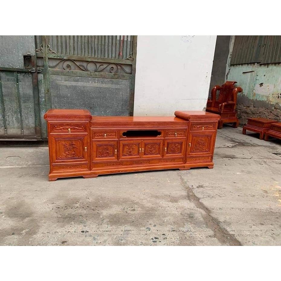 kệ tivi gỗ xoan đào kt 2m2